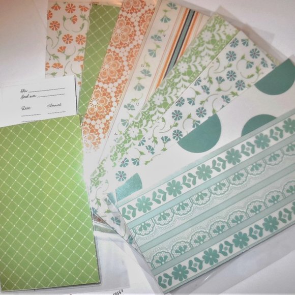 8 Cash Envelopes Laminated Set for budgeting and saving money - Picture 1 of 7